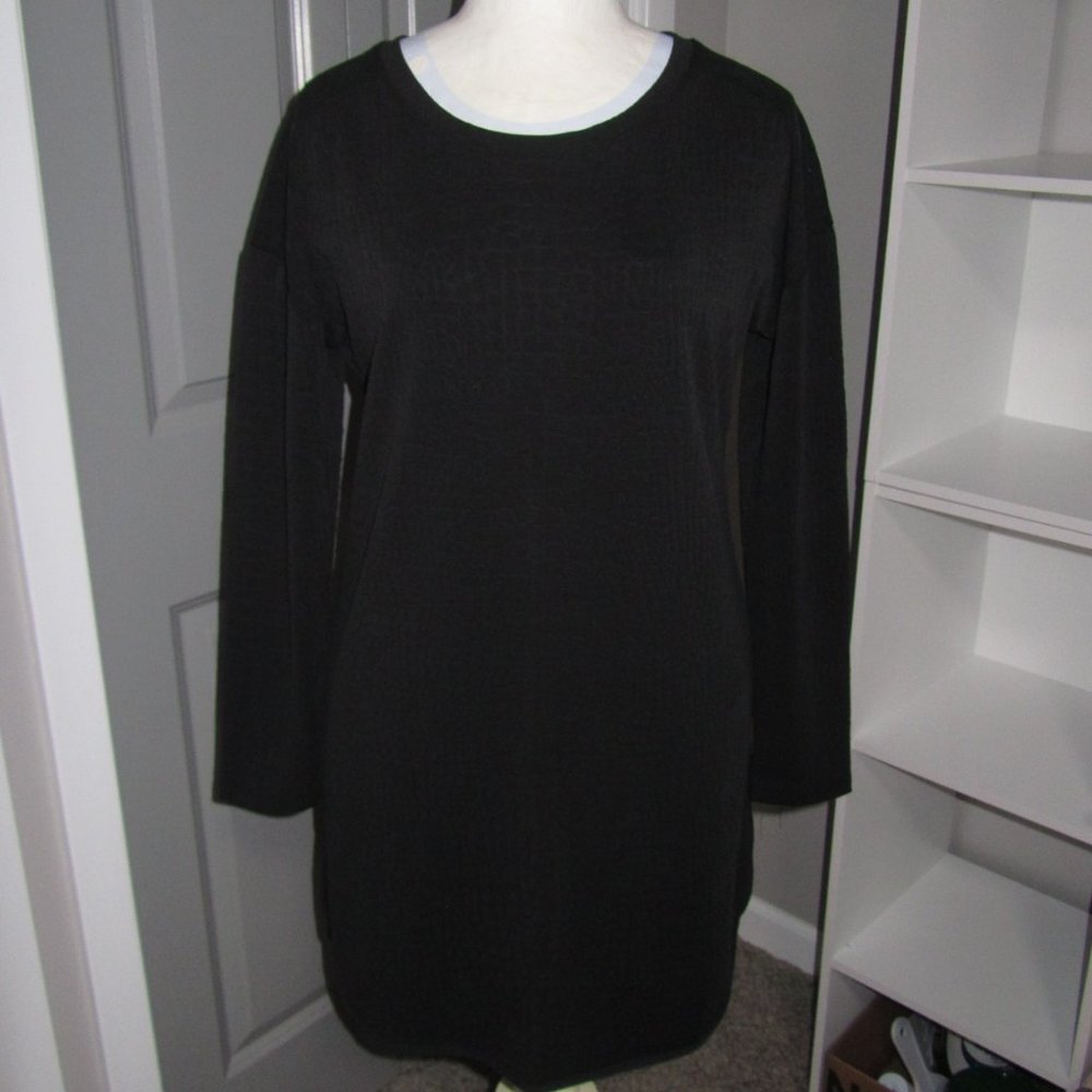 Women's Long Sleeve Black Dress by Cable Gauge Size S/P/CH. EUC.